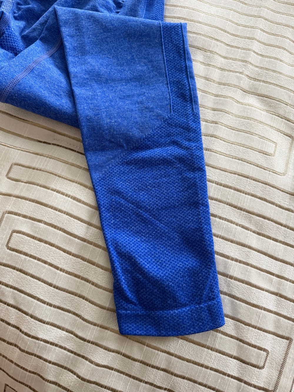 Royal Blue Active Leggings - Textured Knit